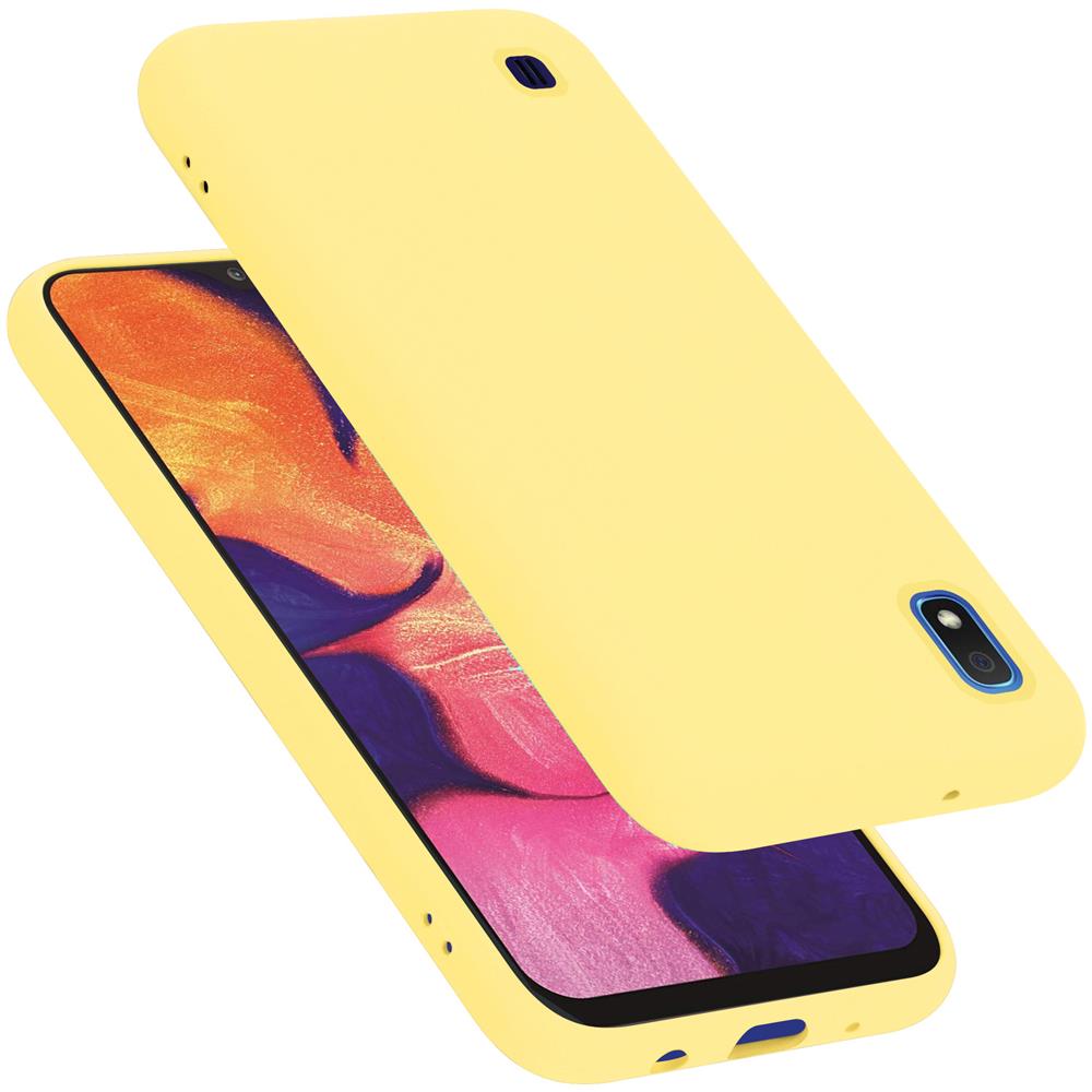 Custodia Compatibile Con Samsung Galaxy A10 / M10 In Liquid Giallo - Coperchio Protettivo In Silicone Tpu Flessibile - Foto 1