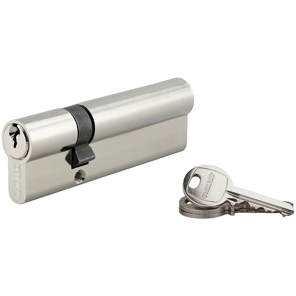 Cilindro Europeo A Doppia Entrata Sa 30x70mm, Antisfilamento, Nichel, 3 Chiavi - Thirard - Foto 1