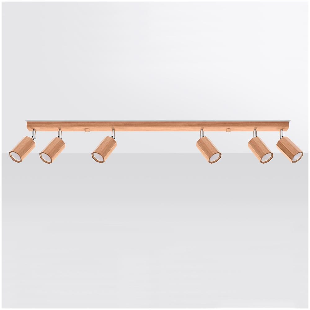 Applique Da Soffitto In Legno Zeke 6 Legno 200x50x1200 Mm Legno - Foto 1
