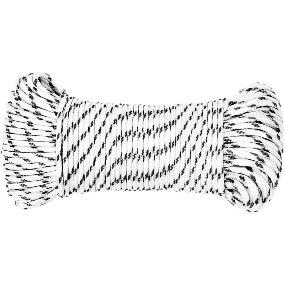 Corda Intrecciata Per Barca Bianca 4 Mm X 100 M Poliestere - Foto 2