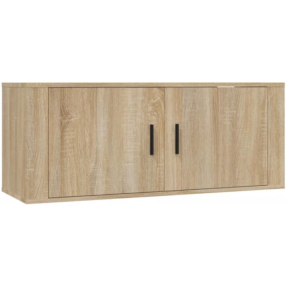 Mobile Porta Tv A Parete Rovere Sonoma 100x34,5x40 Cm - Foto 2