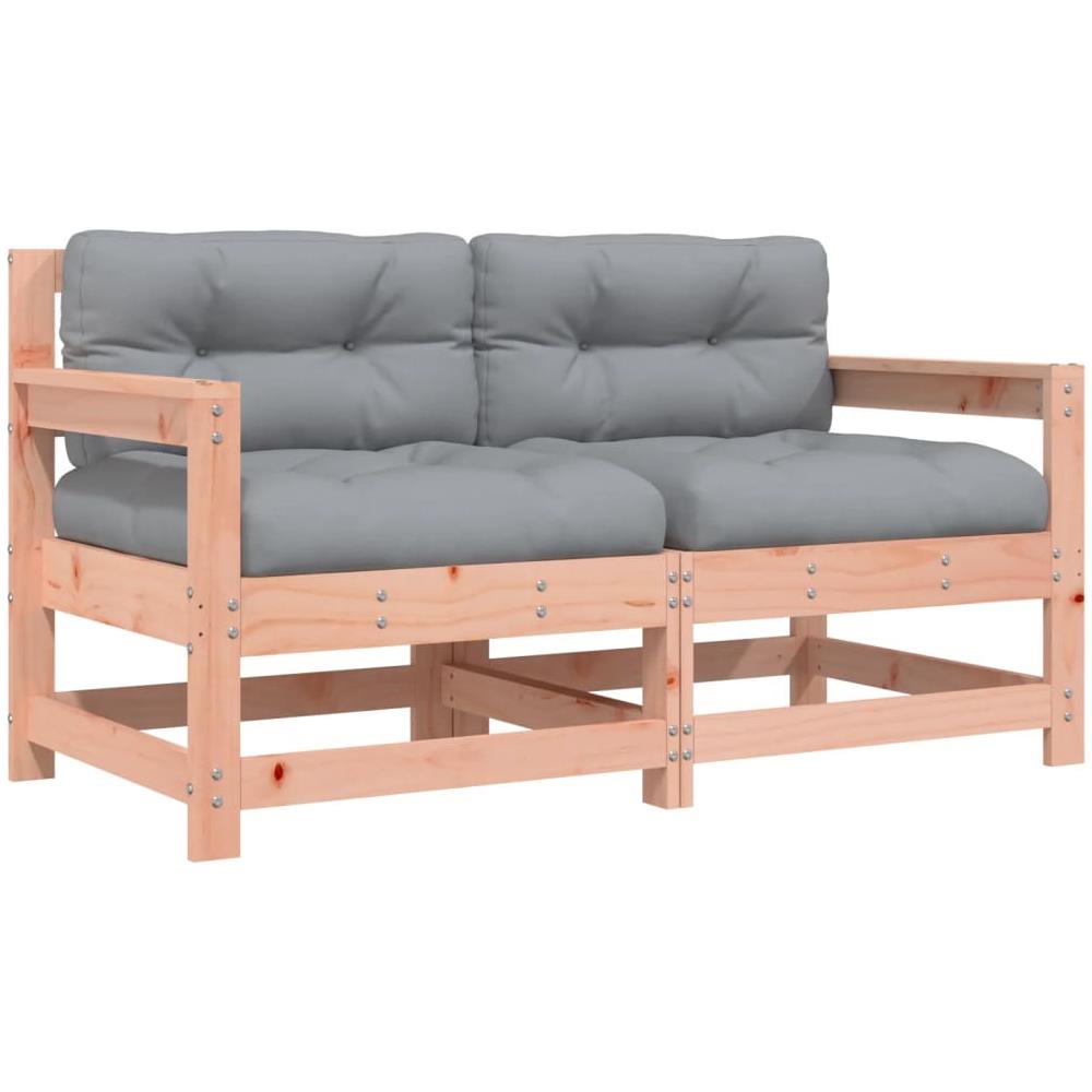 Sedie Da Giardino Con Cuscini 2 Pz In Legno Massello Di Douglas - Foto 1