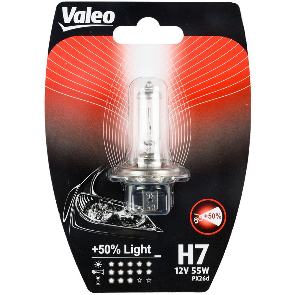 H7 Lampada Singola Auto 12v 55w +50% Light Attacco Px26d - Foto 1