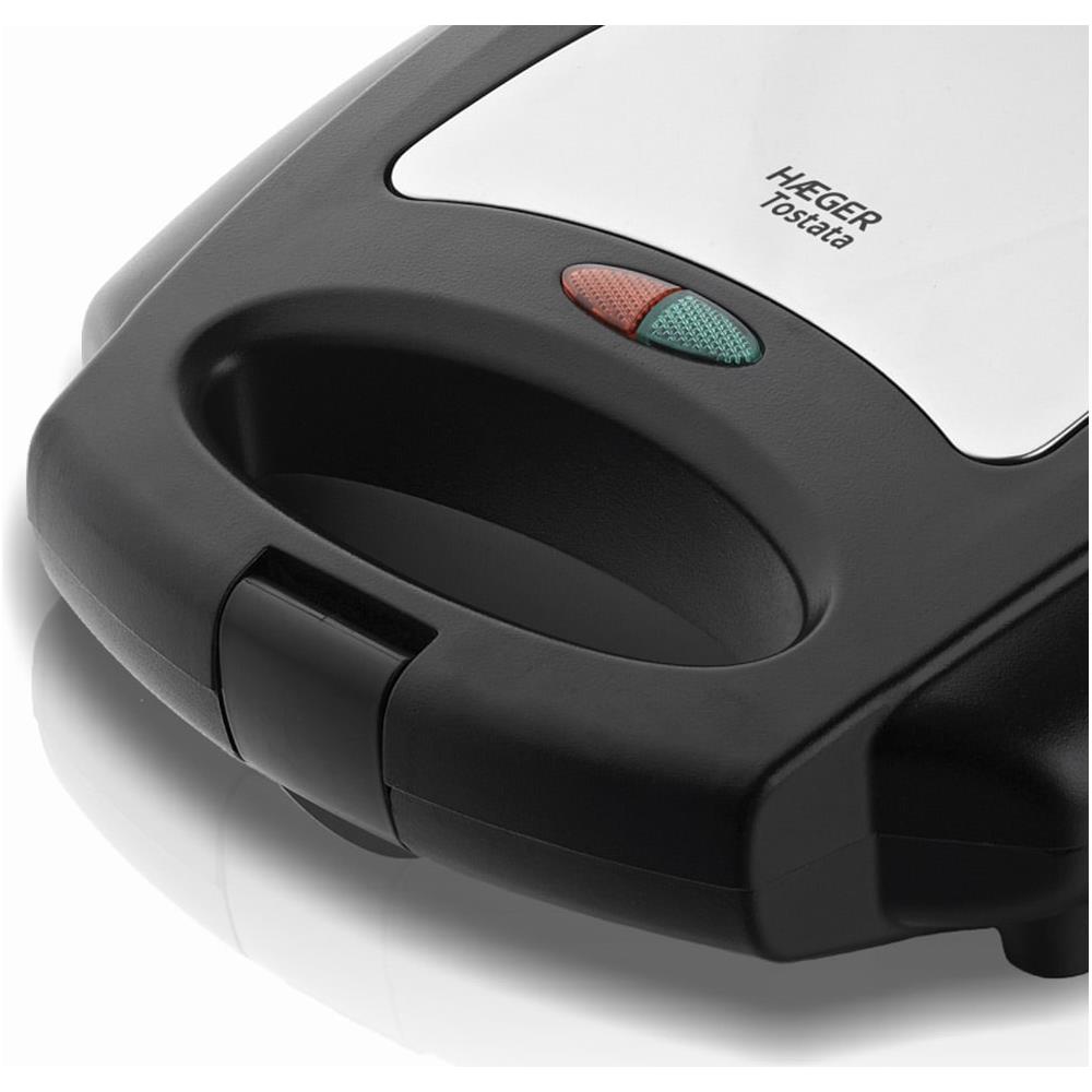Tostiera SM-75G. 003A con Capacità 2 Panini Potenza 750 W Colore Nero / Acciaio - Foto 2