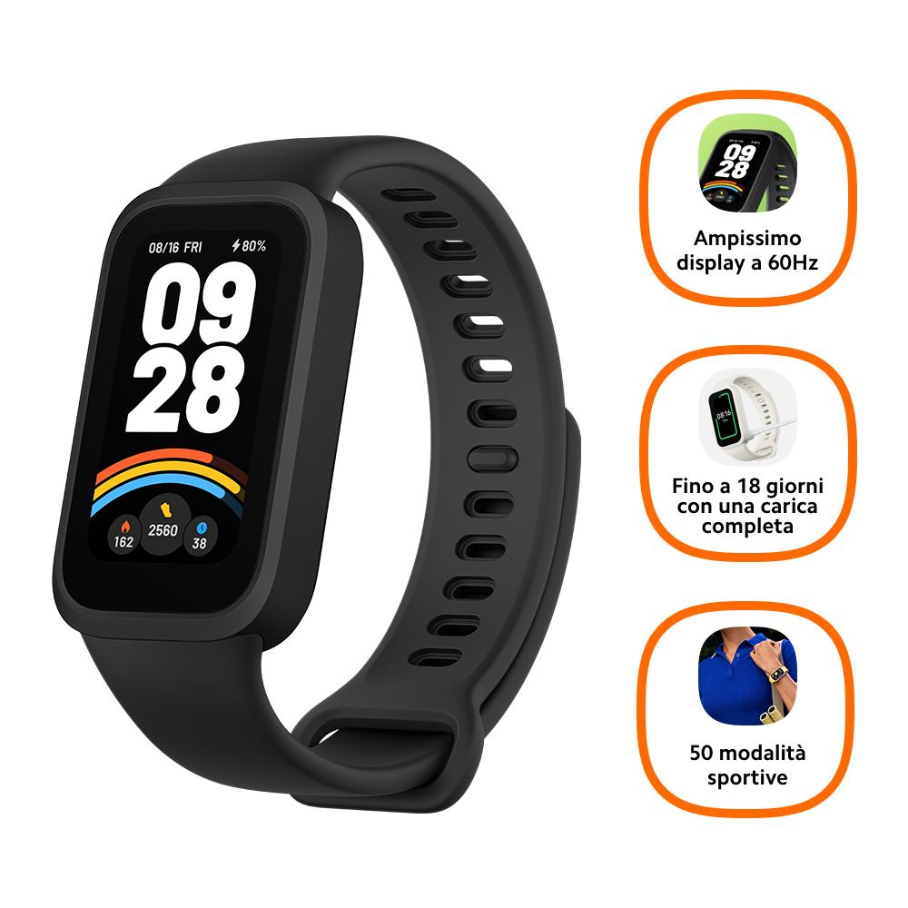 Smartwatch Band 9 Impermeabile 5 ATM Display 1.47" Bluetooth /WiFi Nero - Foto 1
