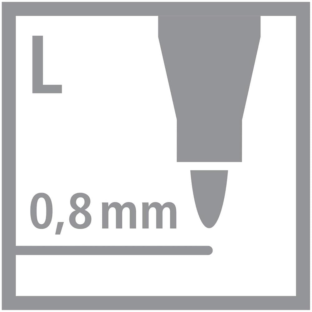 GREENpoint - Penna Ecosostenibile con punta in fibra - CO2 neutral - Confezione da 10 - Nero - Foto 9