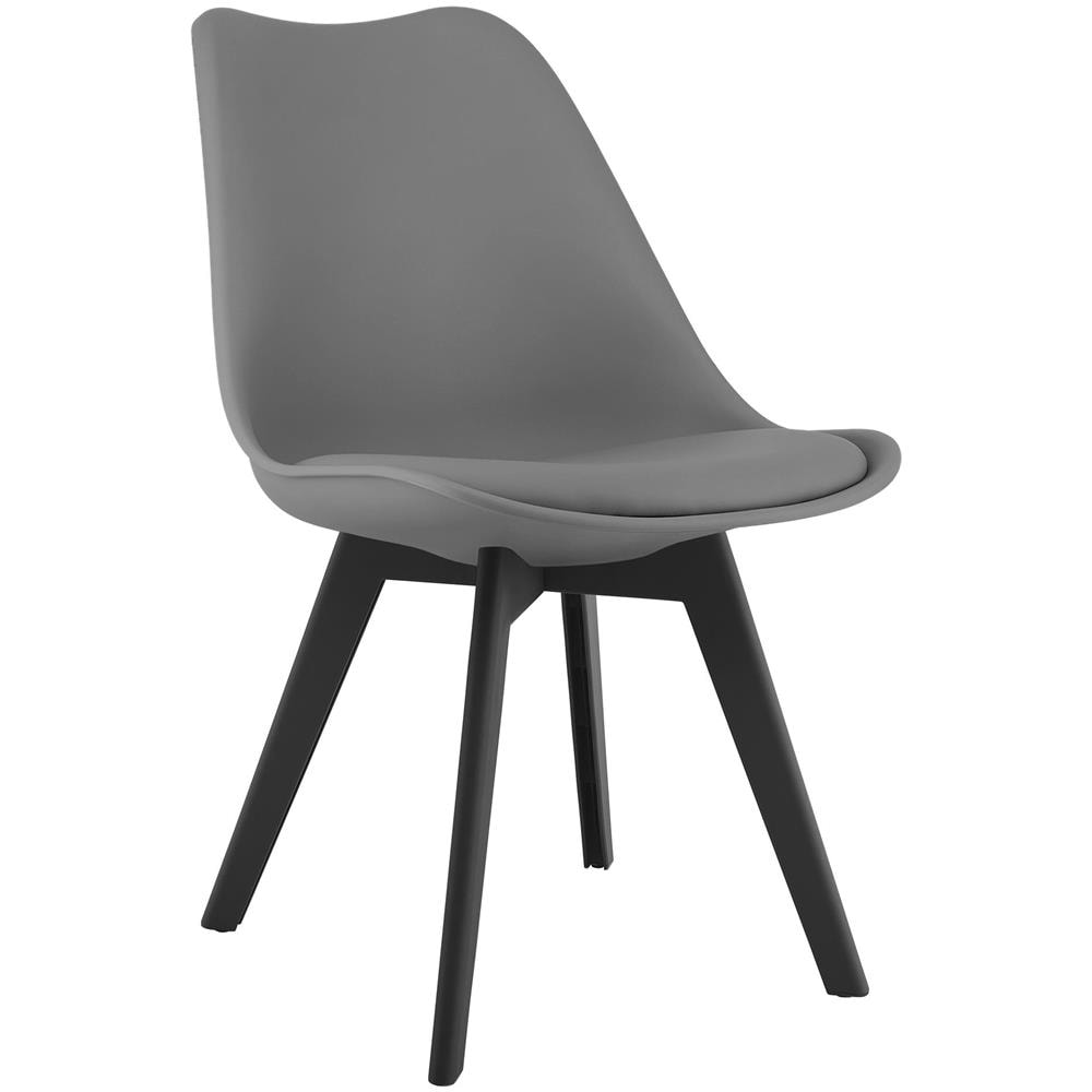 Sedia RIXK - Ergonomica Grafite con Gambe Nere x 1 - Foto 1