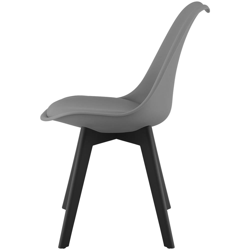 Sedia RIXK - Ergonomica Grafite con Gambe Nere x 1 - Foto 2