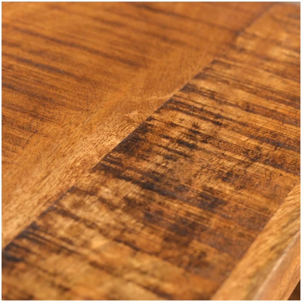 Antico Mango Legno Set 3 Tavolini Impilabili - Foto 2