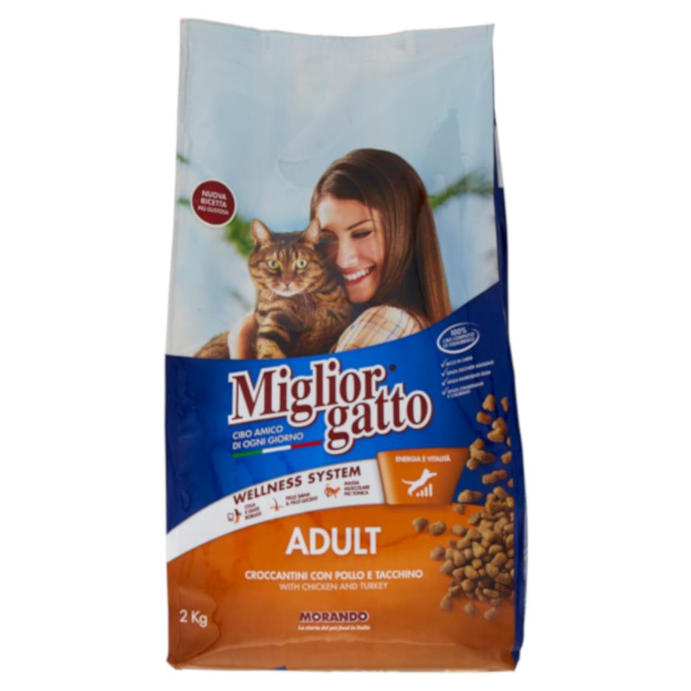 2kg. secco Pollo / tac. / verd. - Cibo Per Gatti - Foto 2