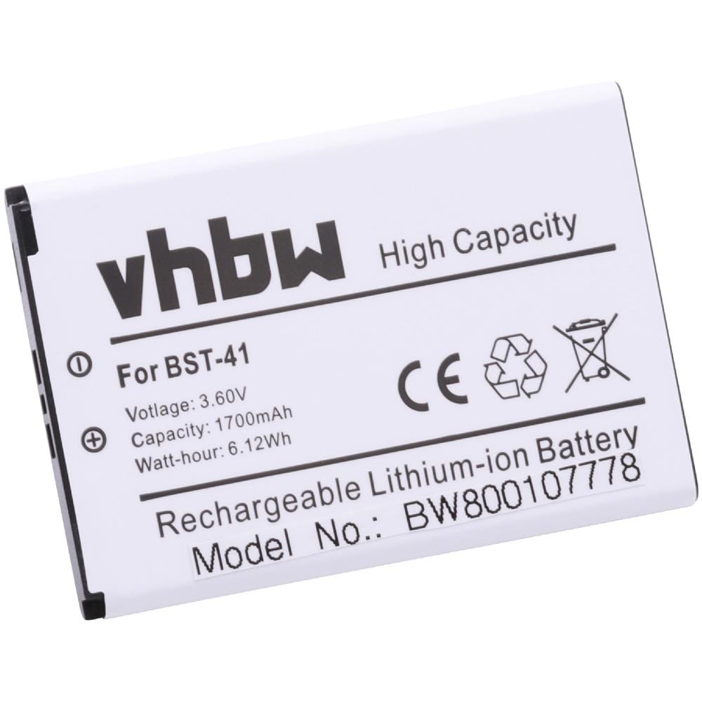 Li-ioni Batteria 1700mah (3.7v) Per Cellulare Telefono Smartphone Sony Mt25, Mt25a, Mt25i, Xperia Neo L, Xperia X2i, Xperia X3, Zeus Come Bst-41. - Foto 2