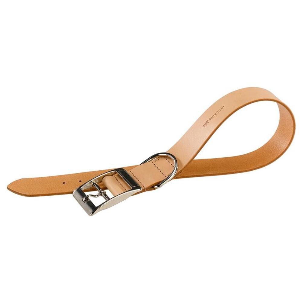 Natural Collare Cuoio Naturale C40/63= A: 55÷63 Cm - B: 40 Mm - Foto 1