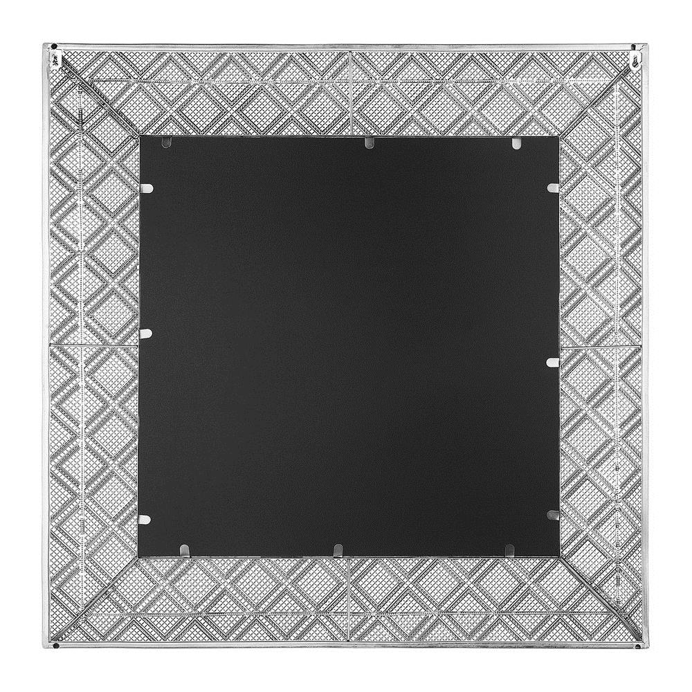 Specchio Evettes 80 Cm 80 Cm Metallo Argento - Foto 2