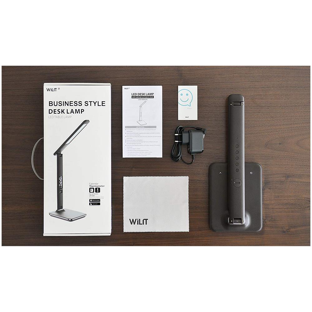 Marrone WILIT U13 9W LED Lampada da scrivania con porta di ricarica USB 9W
