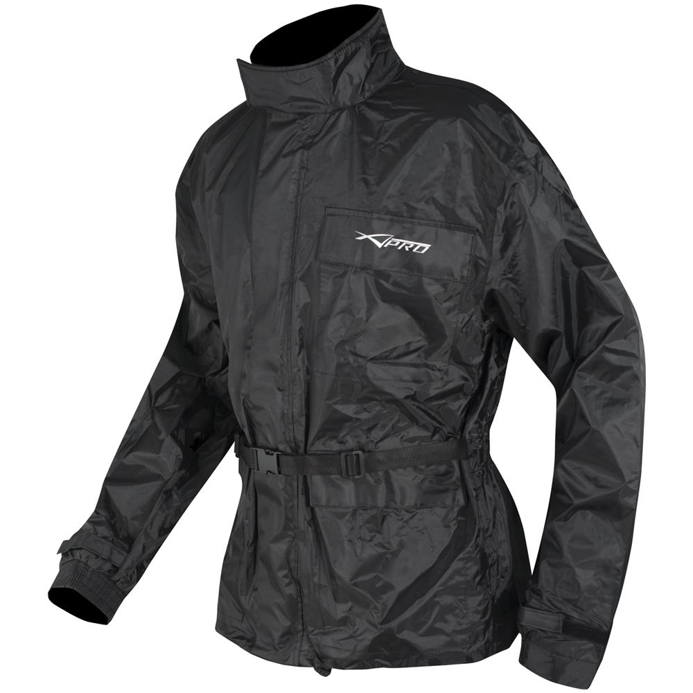 Tuta Impermeabile Antipioggia Giacca Pantaloni Antiacqua Moto Scooter Nero Xs - Foto 5