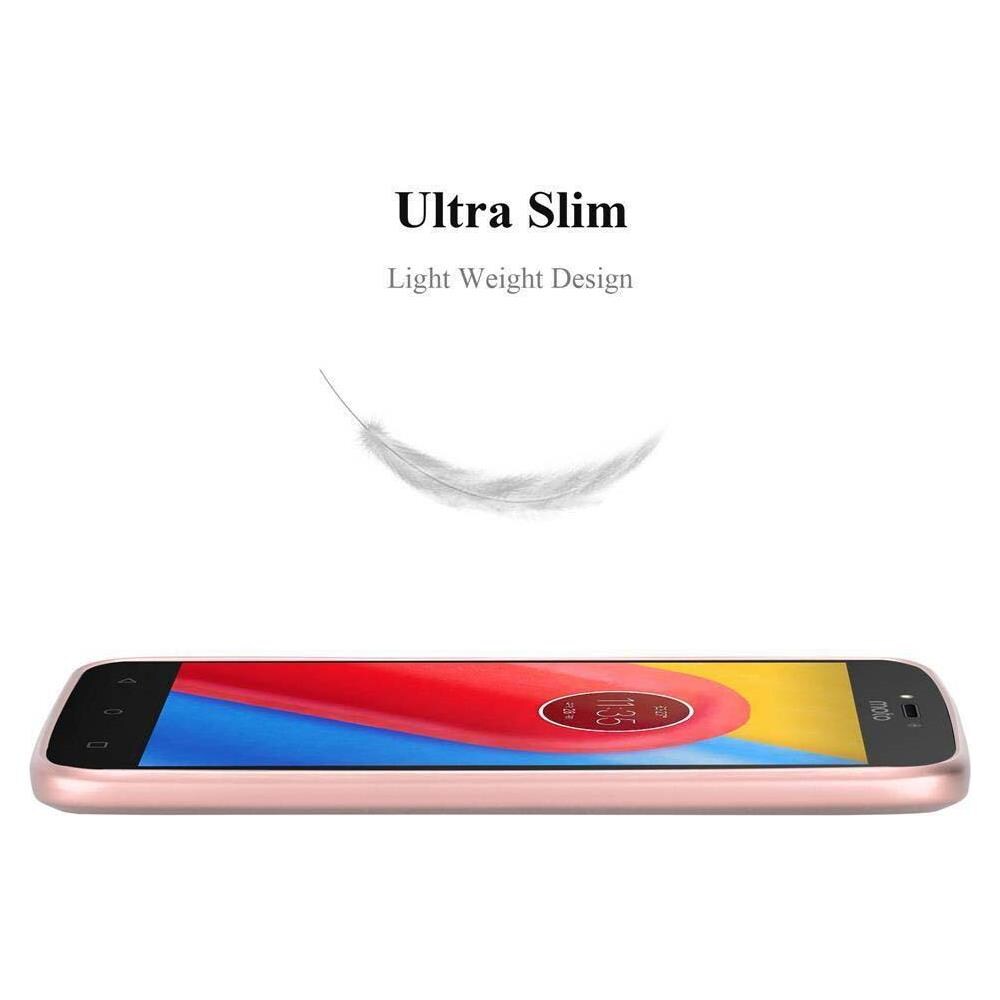 Custodia Compatibile Con Motorola Moto C Plus In Oro Rosa Metallo - Hard Case Coperchio Protettivo In Look Metallico Contro I Graffi E Gli Urti - Foto 2