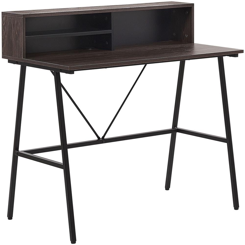 Scrivania Harison Marrone Scuro 100 Cm 53 Cm - Foto 1