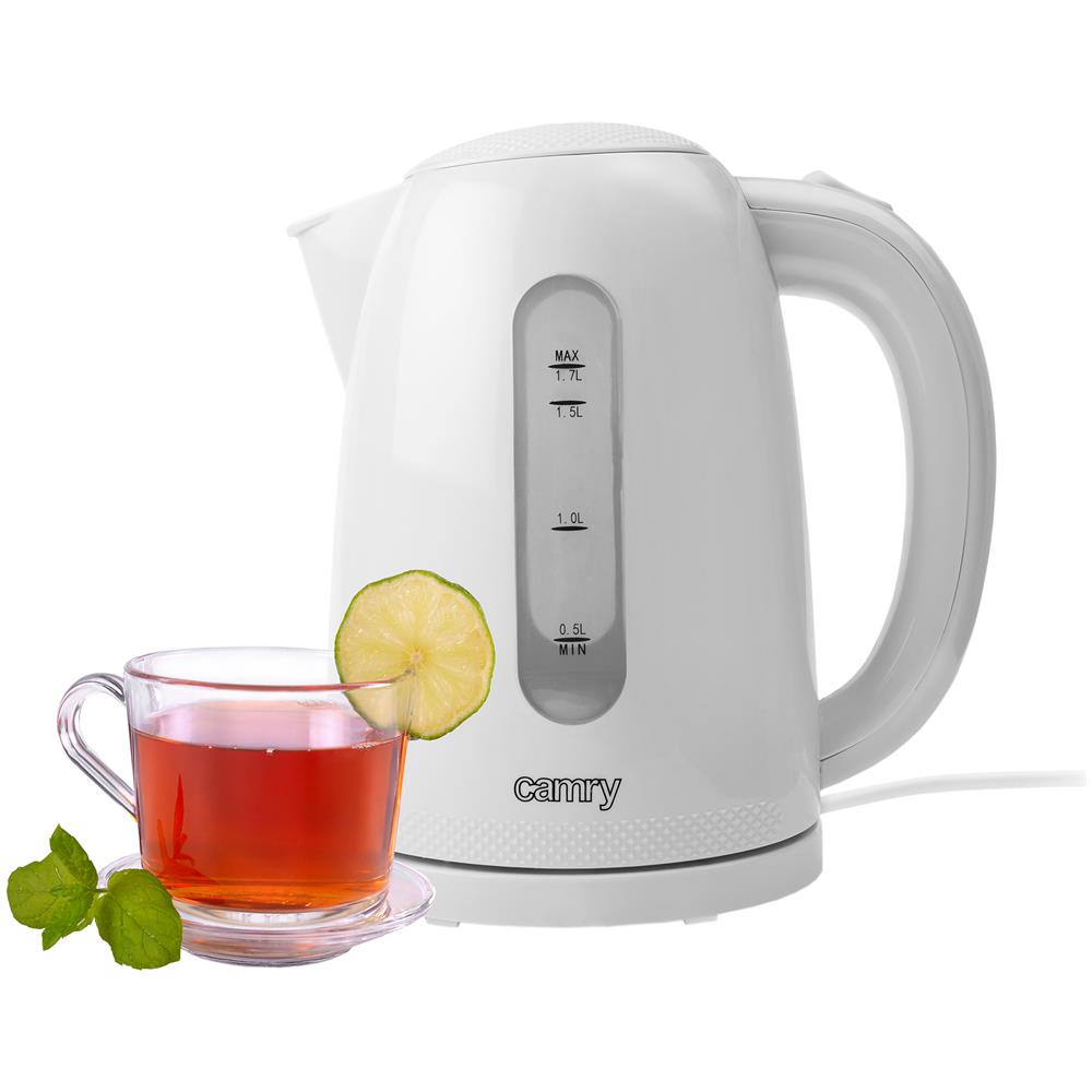 Cr 1254w Bollitore Elettrico, Capacità 1.7l, Senza Filo, Spegnimento Automatico 2200w - Foto 1