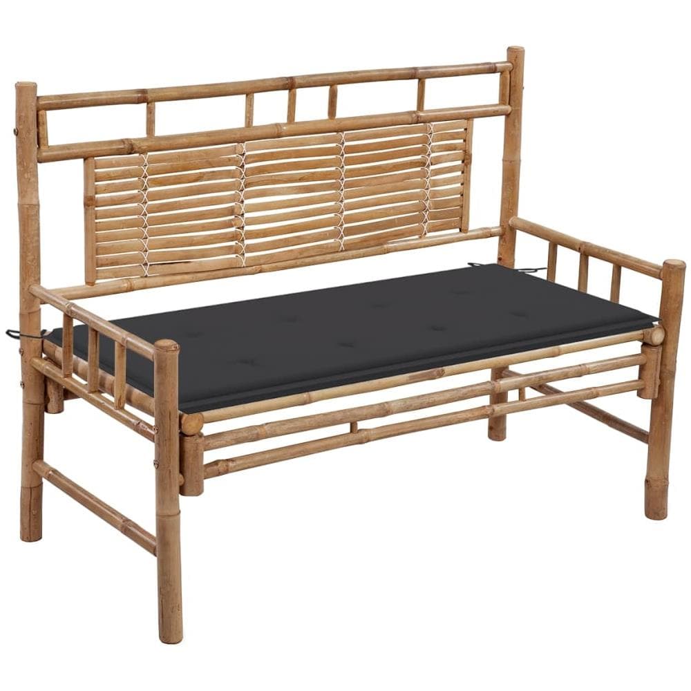 Panca Da Giardino Con Cuscino 120 Cm In Bamb? - Foto 1
