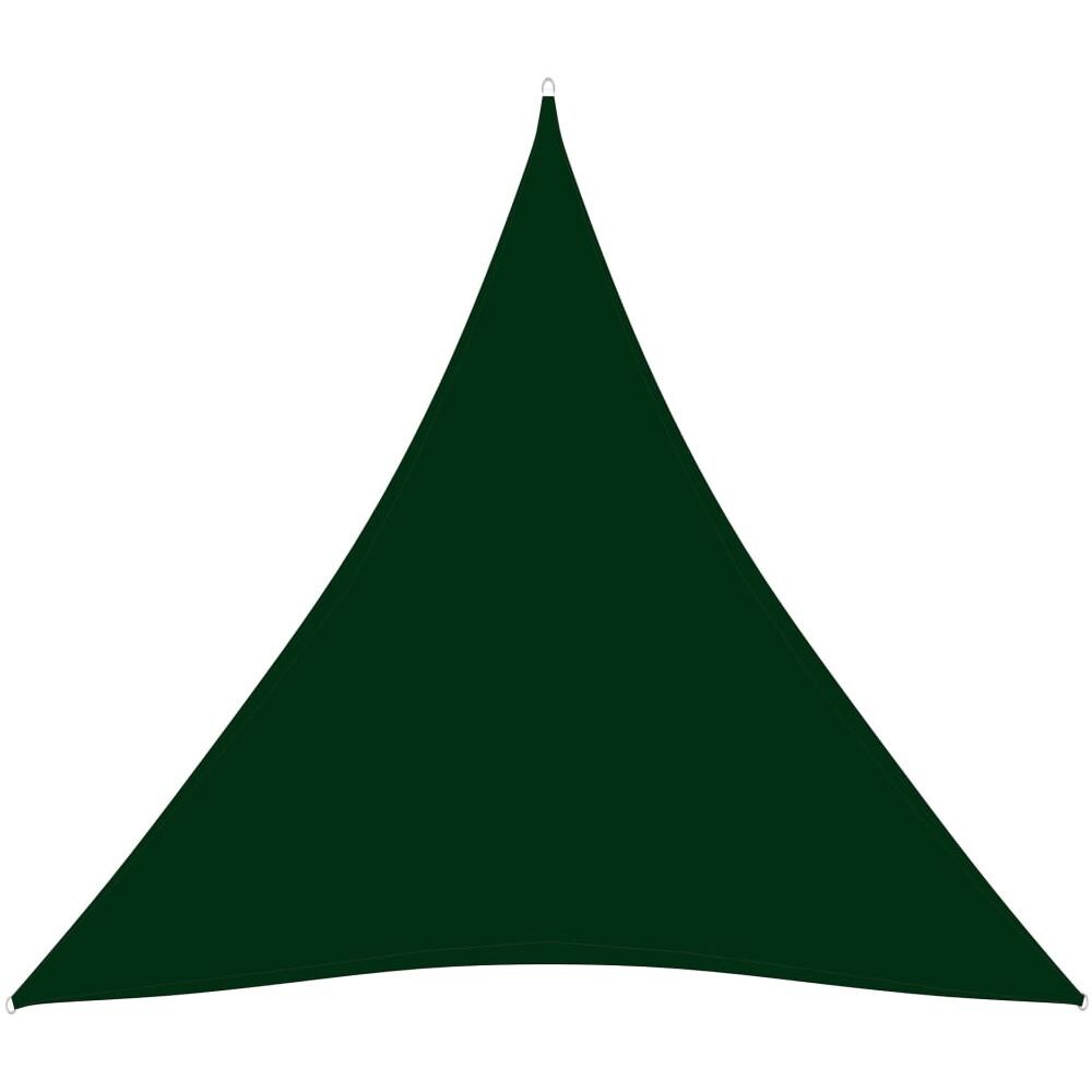 Parasole a Vela Oxford Triangolare 4,5x4,5x4,5 m Verde Scuro - Foto 1