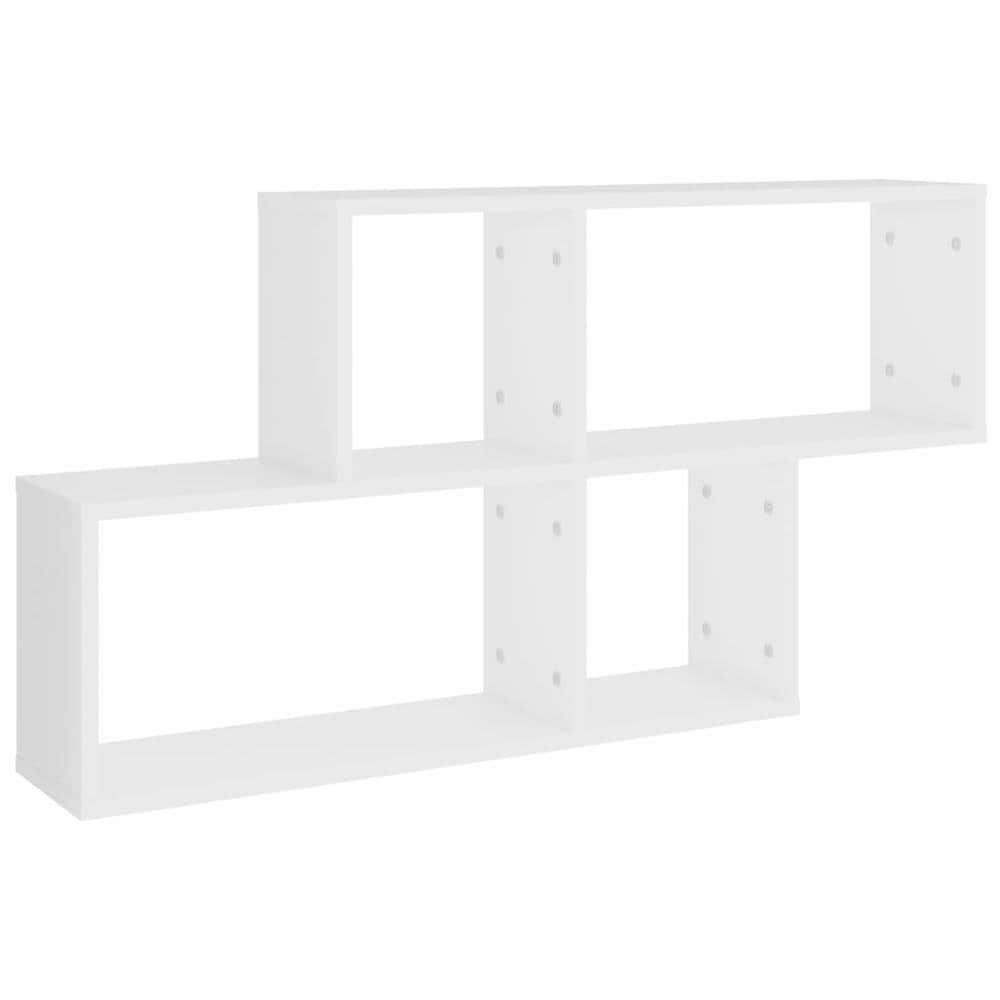 Scaffale a Parete Bianco 100x18x53 cm in in Multistrato - Foto 2