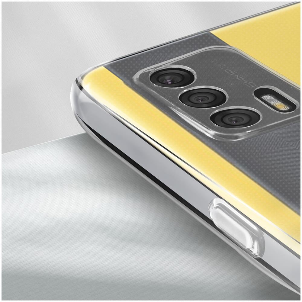 Cover Silicone Flessibile Realme Gt + Vetro Temperato Bordo Nero - Foto 5