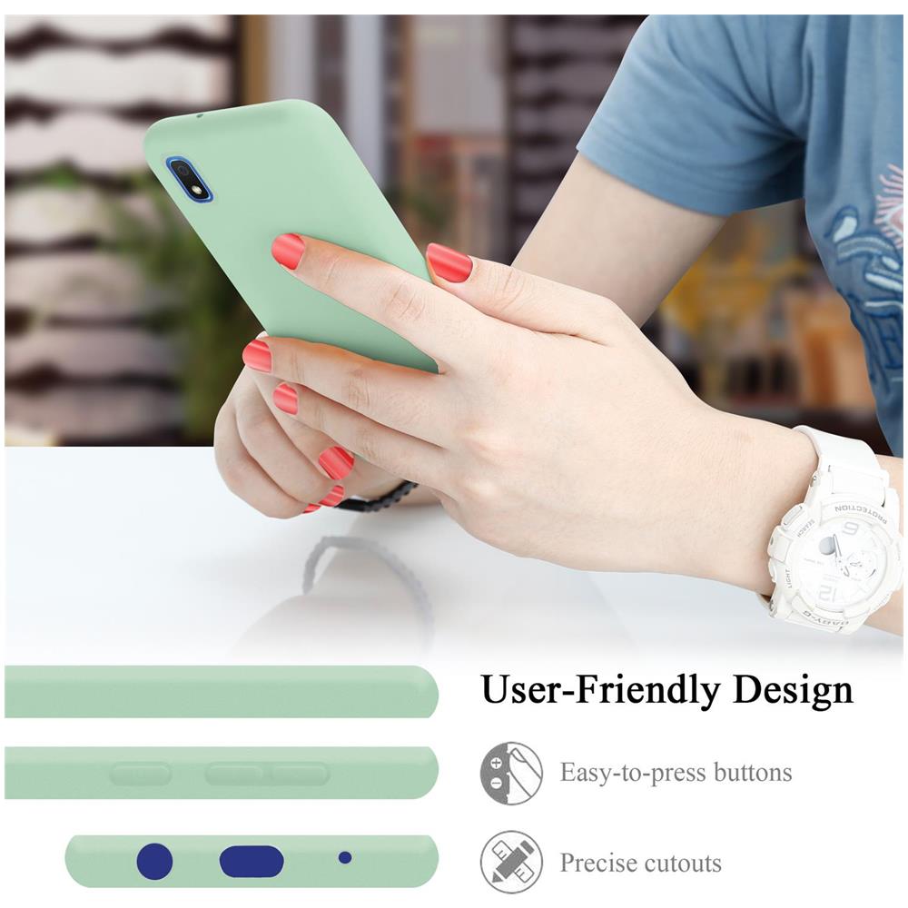 Custodia Compatibile Con Samsung Galaxy A10 / M10 In Liquid Verde Chiaro - Coperchio Protettivo In Silicone Tpu Flessibile - Foto 7