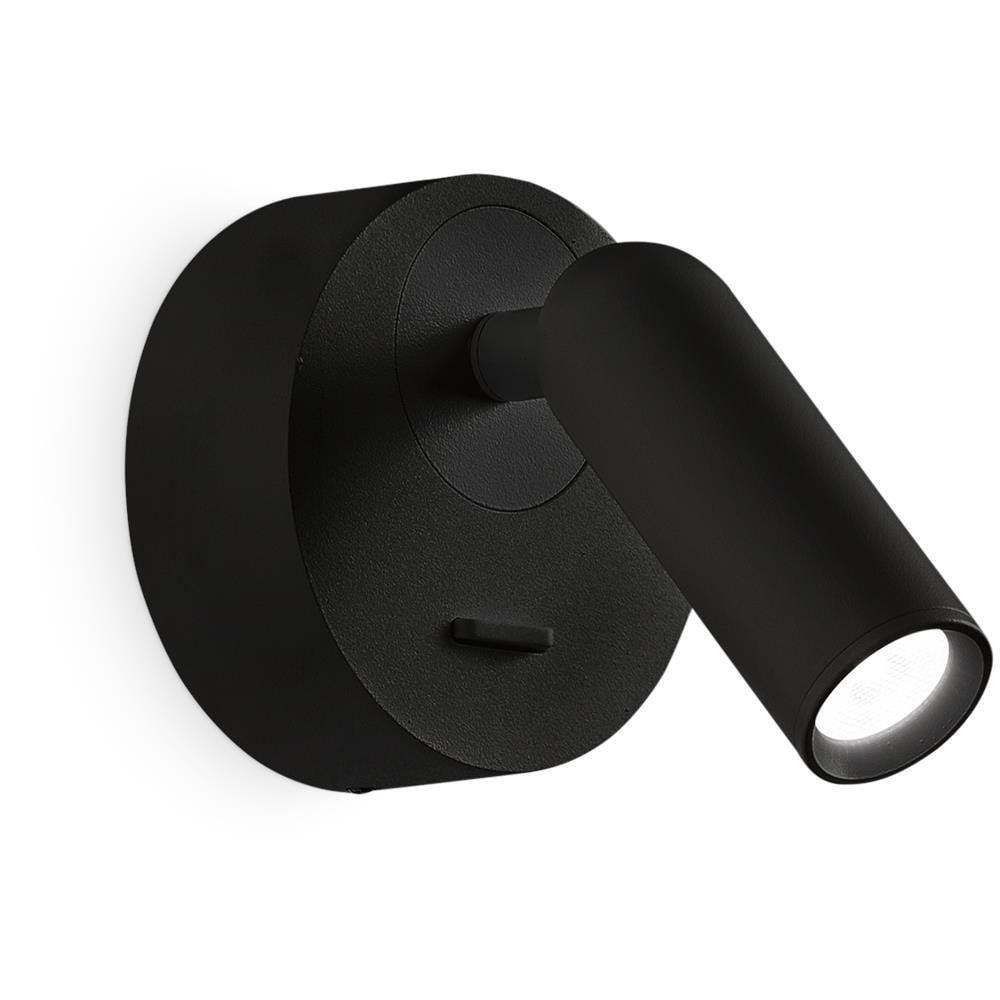 Bean Round Ap Nero Lampada Applique - Ideal Lux 260617 - Foto 1