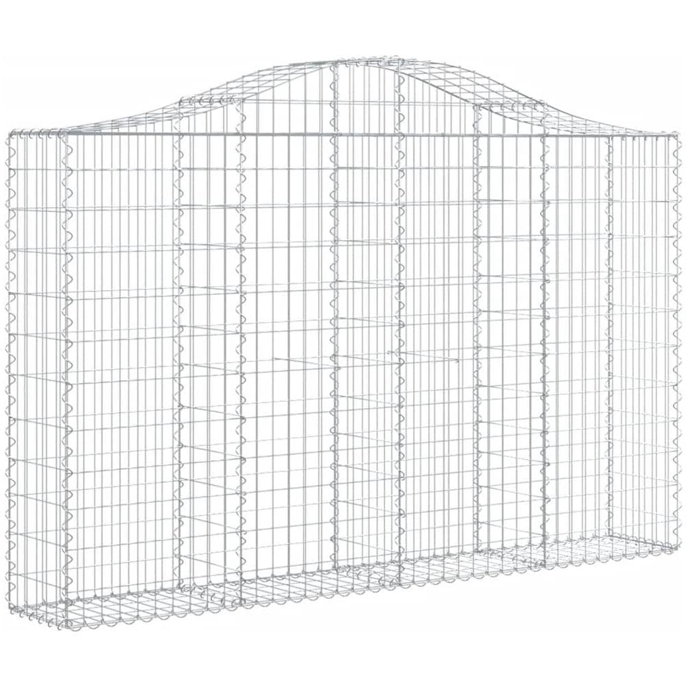 Cesti Gabbioni Ad Arco 2 Pz 200x30x120/140 Cm Ferro Zincato - Foto 3