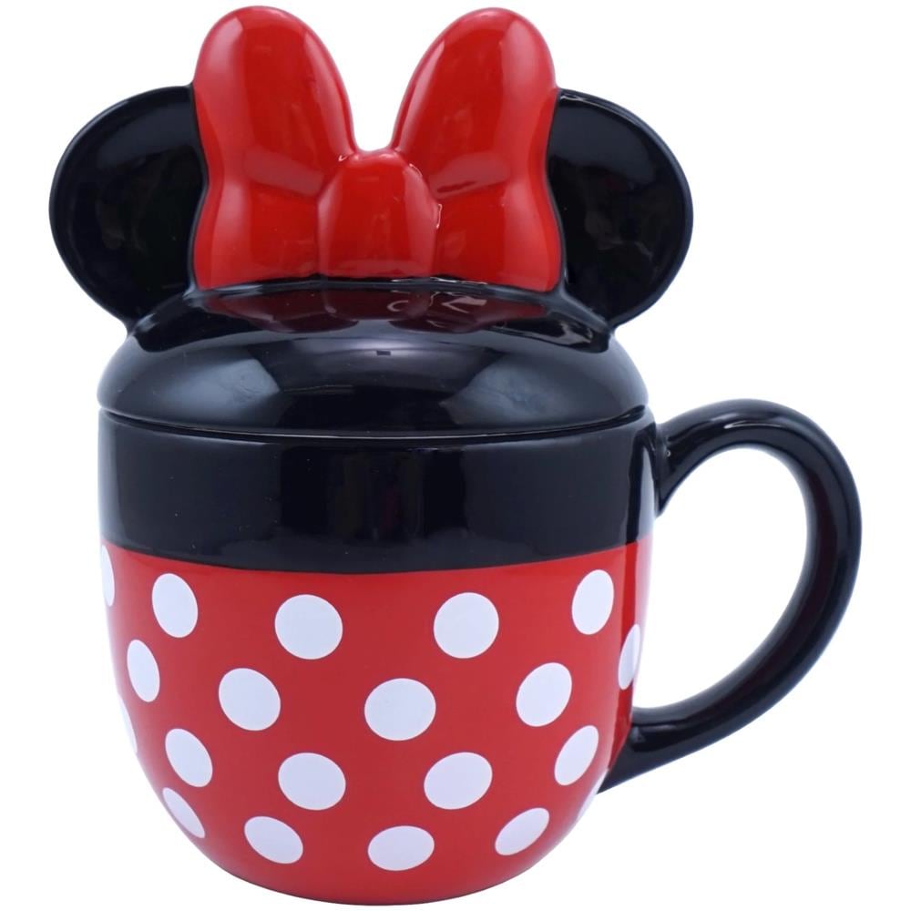 Disney - Tazza A Forma Di Minnie Mouse Con Coperchio - 425 Ml - Foto 1