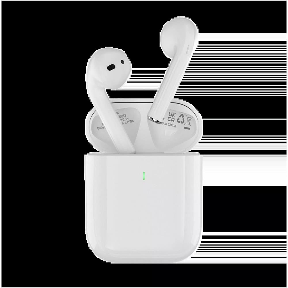 Auricolari Airbuds TWS EM053 Carica Wireless BT 5.3 Bianchi - Foto 1