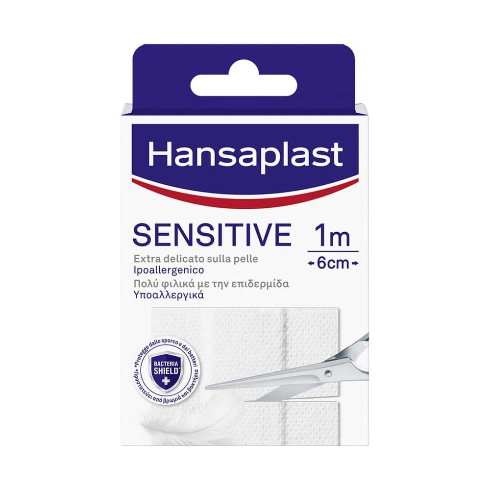 Hansaplast Striscia Sensitive Pretagliata 1X6CM 10 Pezzi - Foto 1
