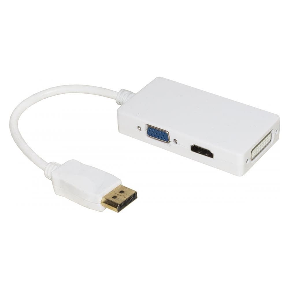 Adattatore Displayport A Dvi+hdmi+vga Femmina - Foto 1