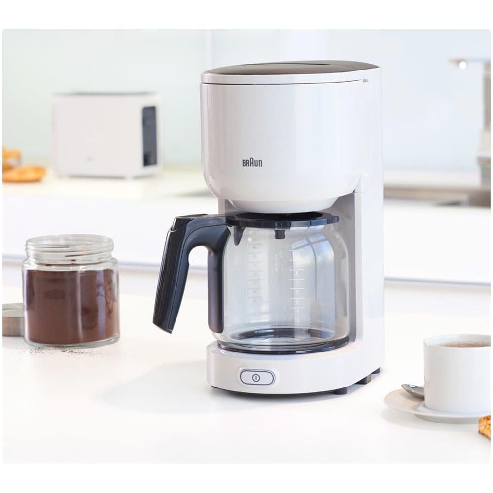 KF 3120 WH PurEase Macchina Caffé Espresso Manuale Capacità 10 Tazze Potenza 1000 Watt Colore Bianco - Foto 4