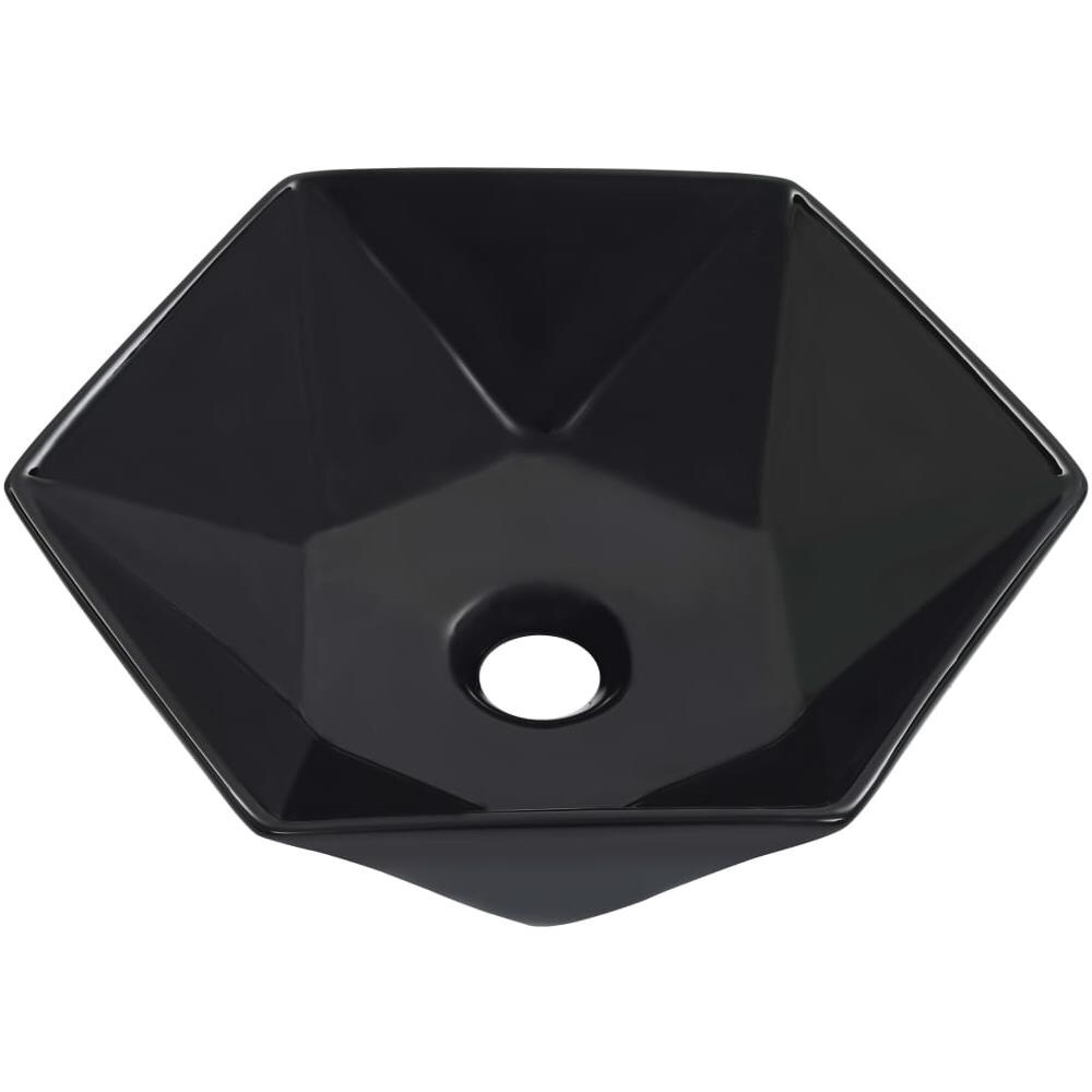 Lavandino 41x36,5x12 Cm In Ceramica Nero - Foto 2