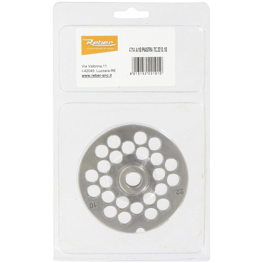 4714 a / 10 Griglia in acciaio inox da 10 mm per tritatutto elettrico n°22 - Foto 1