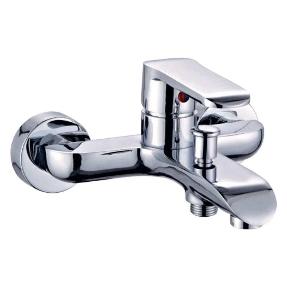 Miscelatore Rubinetto America Esterno Vasca In Ottone Cromato Con Set Doccia - Foto 2