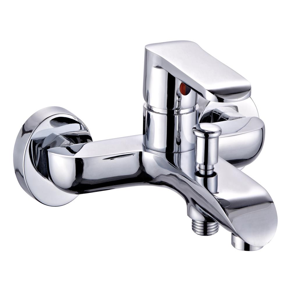 Miscelatore Rubinetto America Esterno Vasca In Ottone Cromato Con Set Doccia - Foto 1