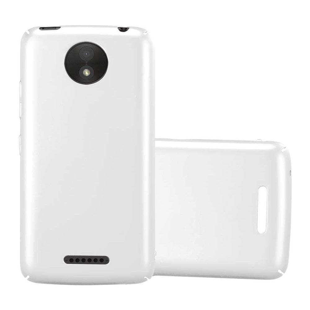 Custodia Compatibile Con Motorola Moto C Plus In Argento Metallo - Hard Case Coperchio Protettivo In Look Metallico Contro I Graffi E Gli Urti - Foto 1