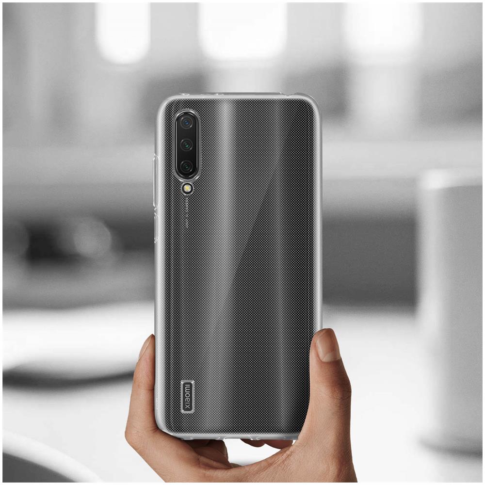 Cover Xiaomi Mi 9 Lite Silicone Morbida / Pellicola Vetro 9h Trasaparente - Foto 2
