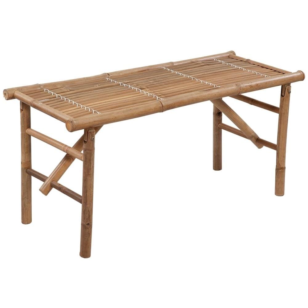 Panca Da Giardino Pieghevole Con Cuscino 118 Cm In Bamb? - Foto 2