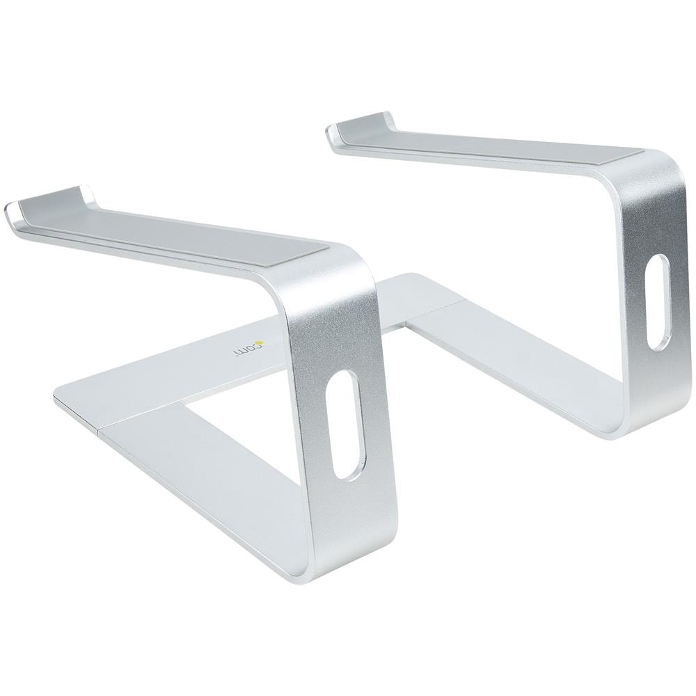 Supporto per PC Portatile da Scrivania in Alluminio /Argento supporta fino a 5 kg, Rialzo Ergonomico per Laptop, Supporto Portatile per Notebook Macbook Air /Pro, Dell XPS, Lenovo - Foto 2