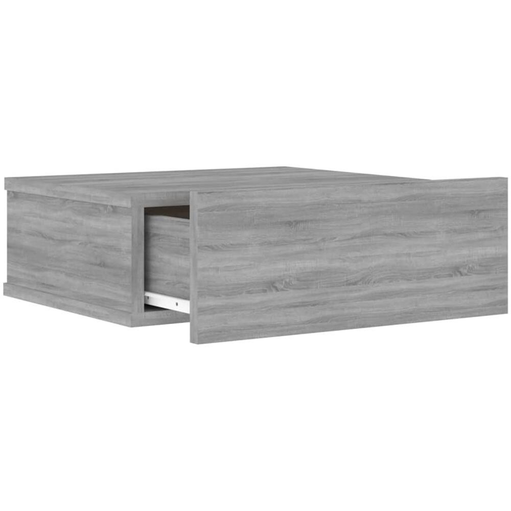 Comodini Pensili Grigio Sonoma 2pz 40x30x15cm Legno Multistrato - Foto 7