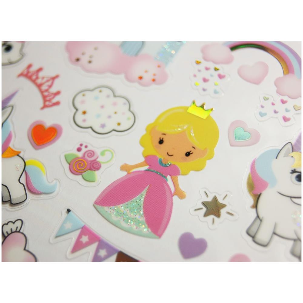 Adesivi - Piccole Principesse E Unicorni - Foto 1