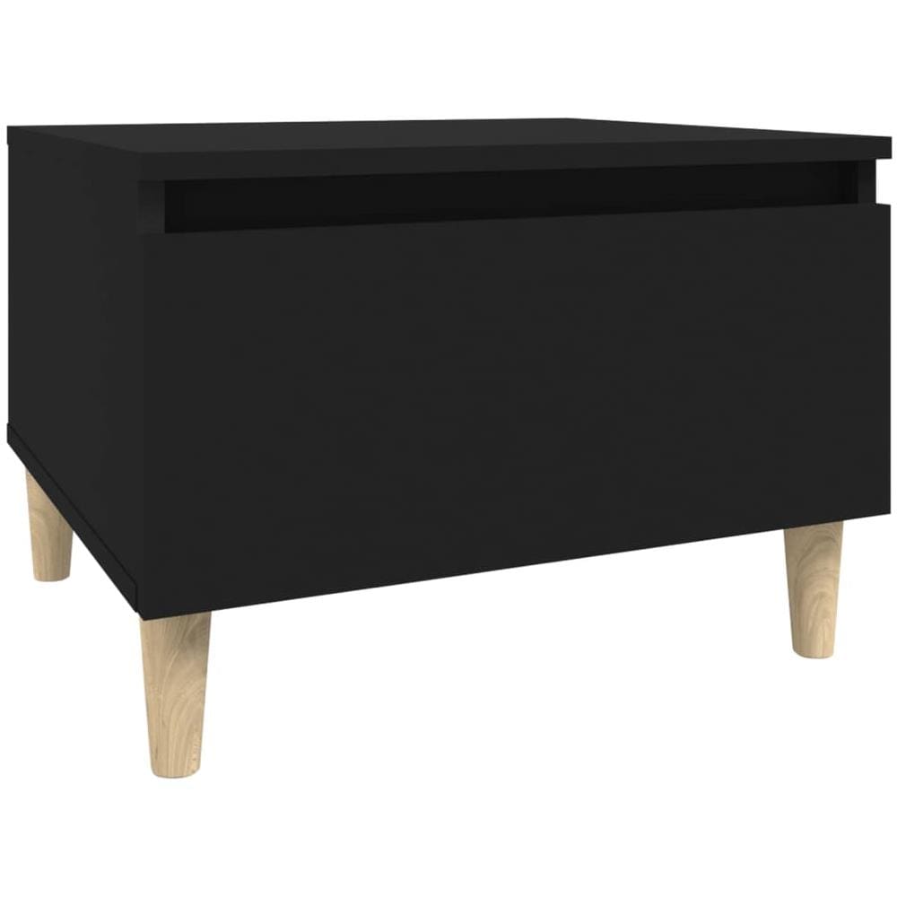 Tavolino Nero 50x46x35 Cm In Legno Multistrato - Foto 2