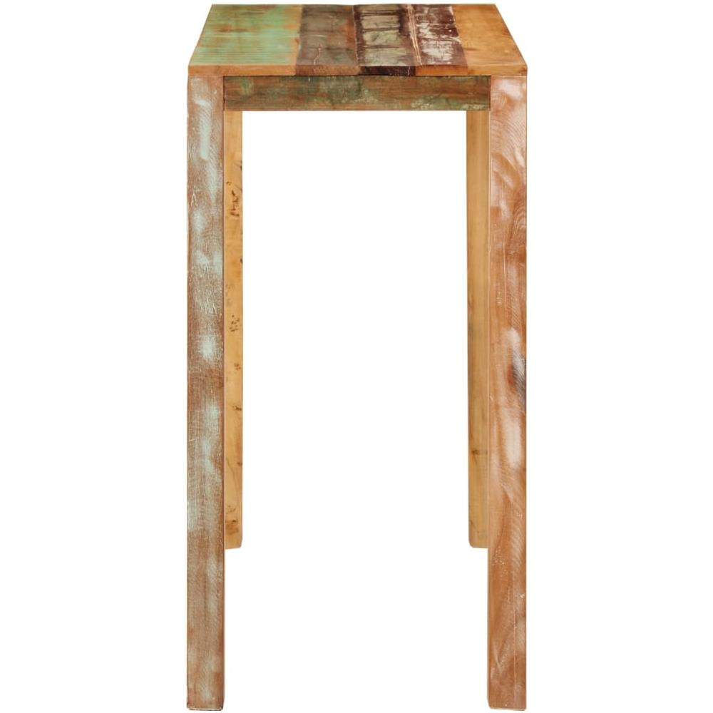 Tavolo Da Bar 112x55x108 Cm In Legno Massello Di Recupero - Foto 3
