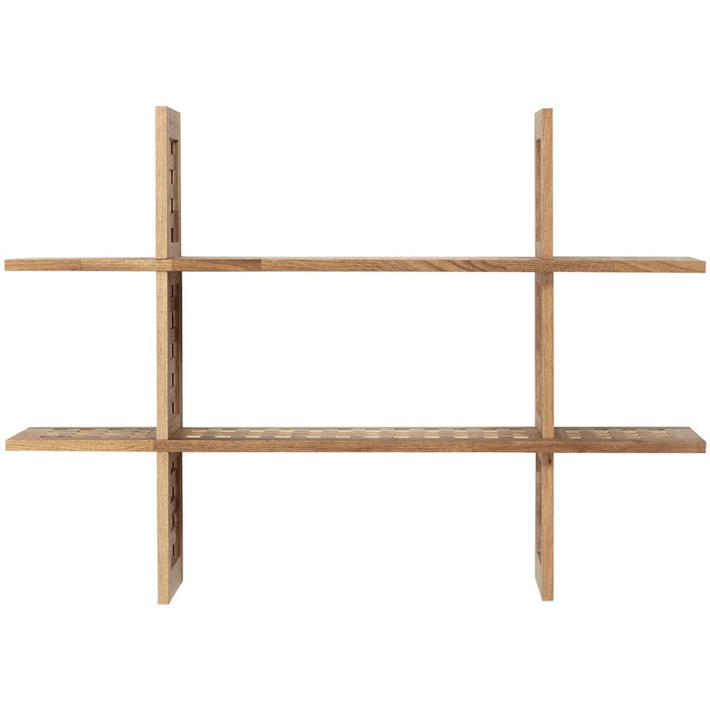 Mensola Da Parete Jaya In Legno Di Noce, 6 Scomparti - Foto 2