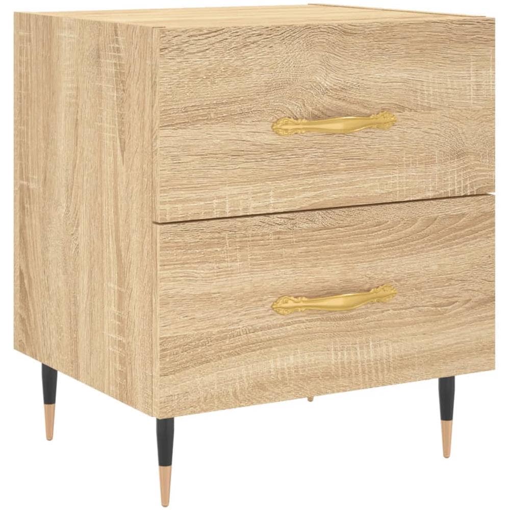 Comodino Rovere Sonoma 40x35x47,5 Cm In Legno Multistrato - Foto 2