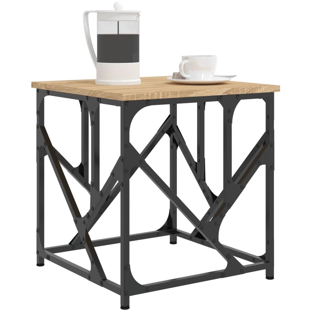 Tavolino Salotto Rovere Sonoma 45x45x47,5 Cm Legno Multistrato - Foto 3