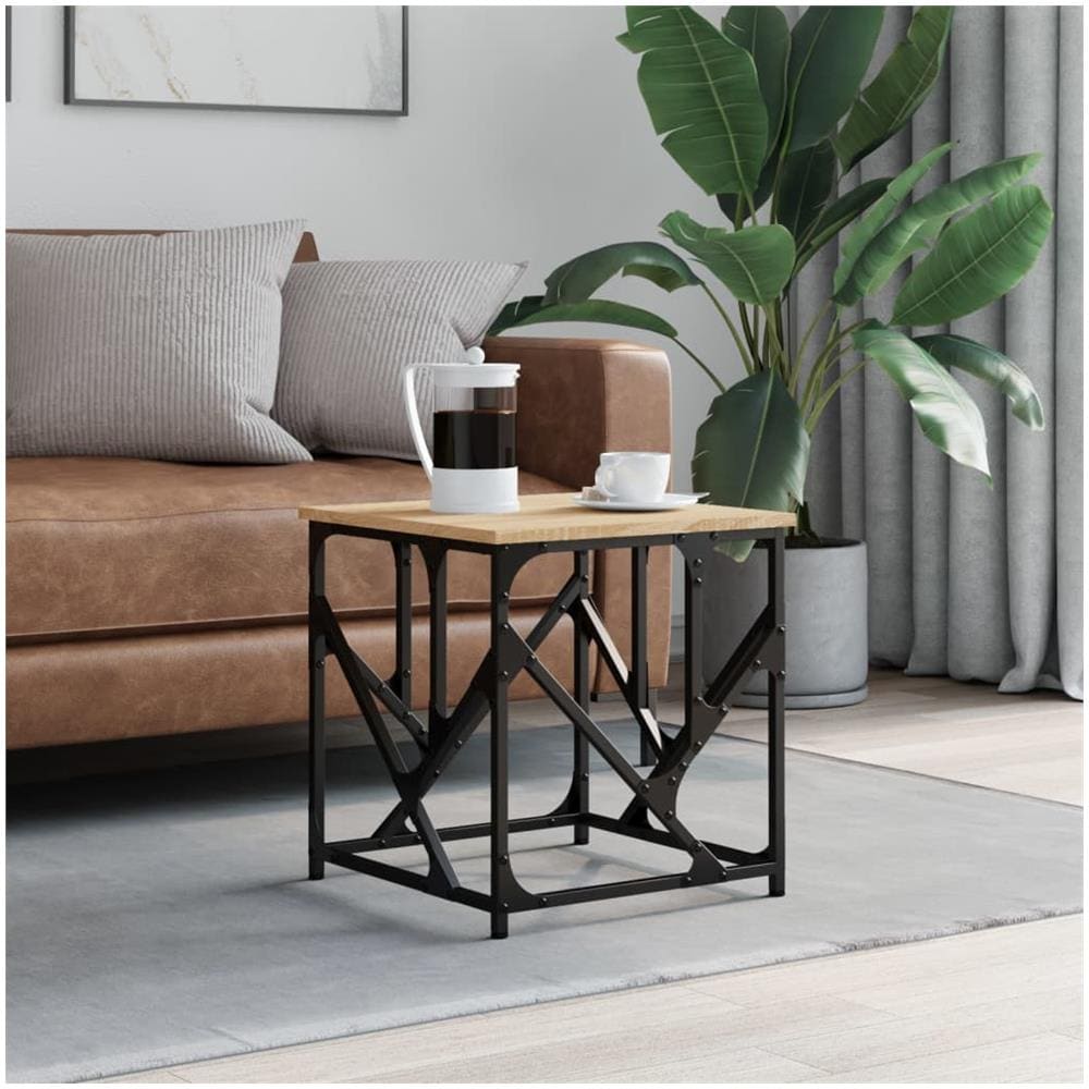 Tavolino Salotto Rovere Sonoma 45x45x47,5 Cm Legno Multistrato - Foto 1